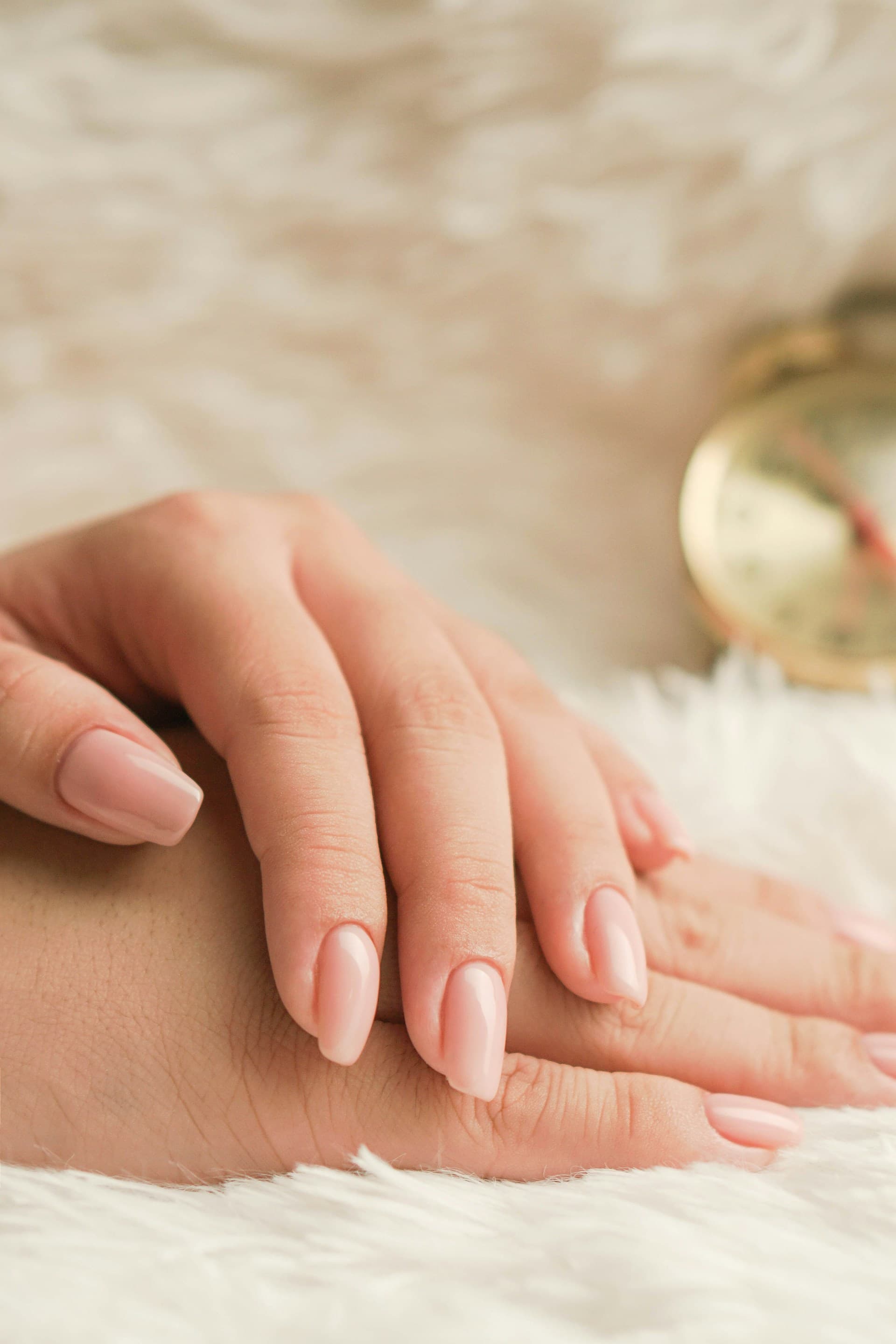 Almond gel nails